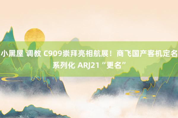 小黑屋 调教 C909崇拜亮相航展！商飞国产客机定名系列化 ARJ21“更名”